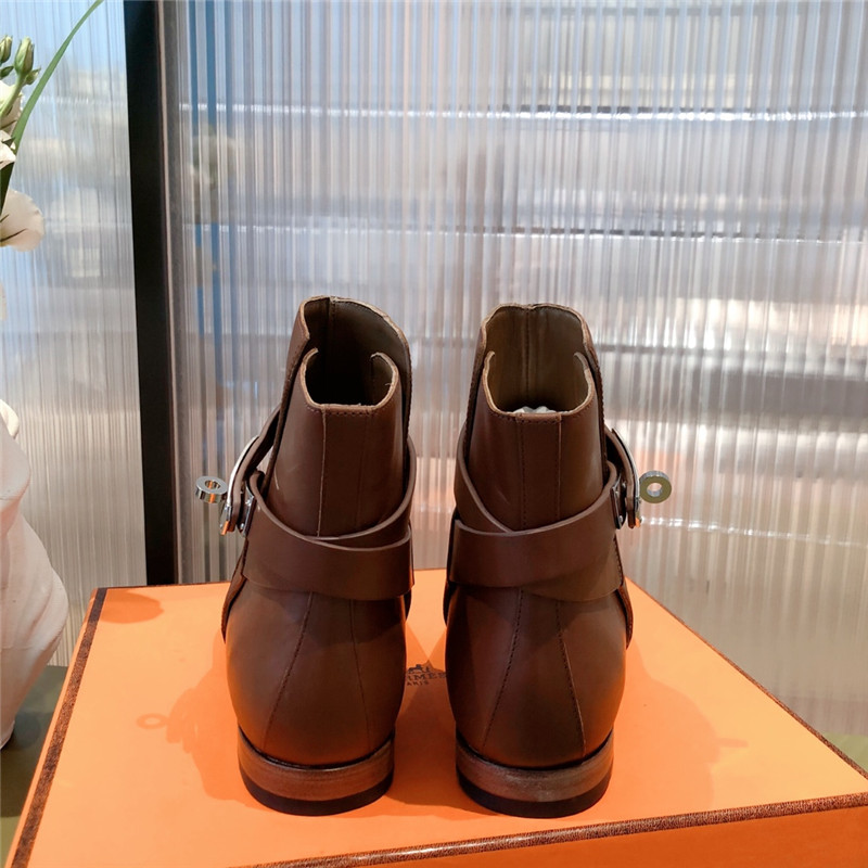 hermes kelly buckle ankle boots