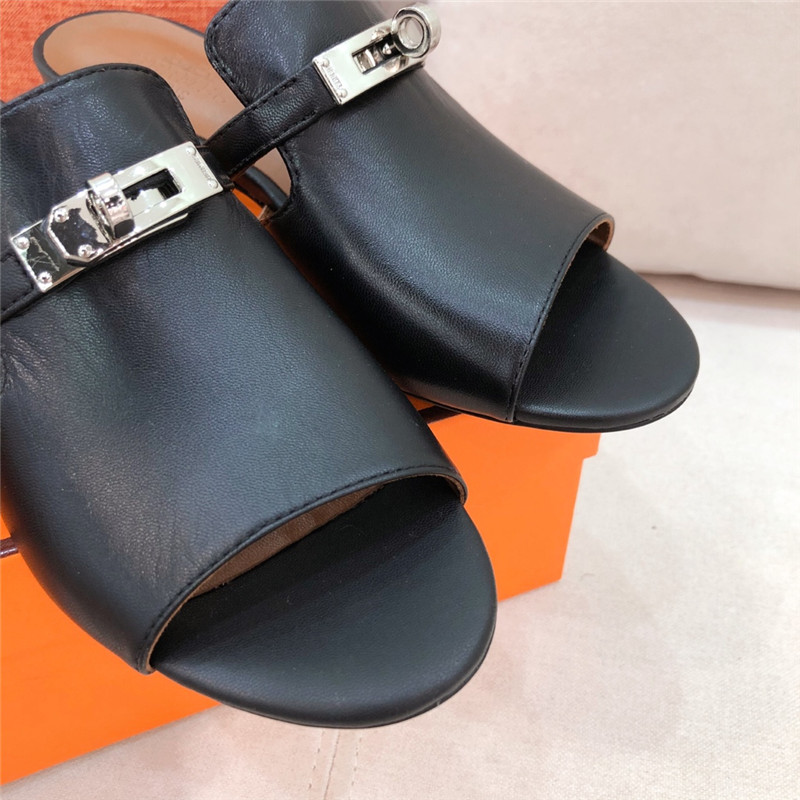 Hermes Sandals Dupe chunky heel sandals