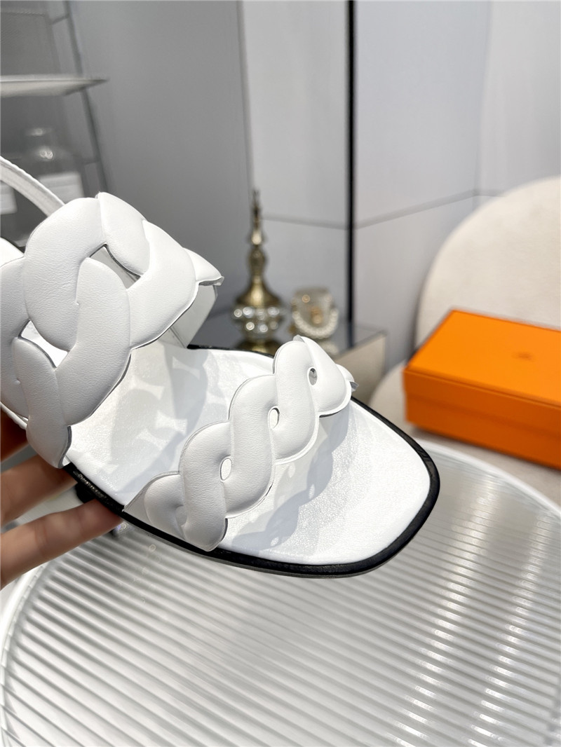 Hermès pig nose sandals