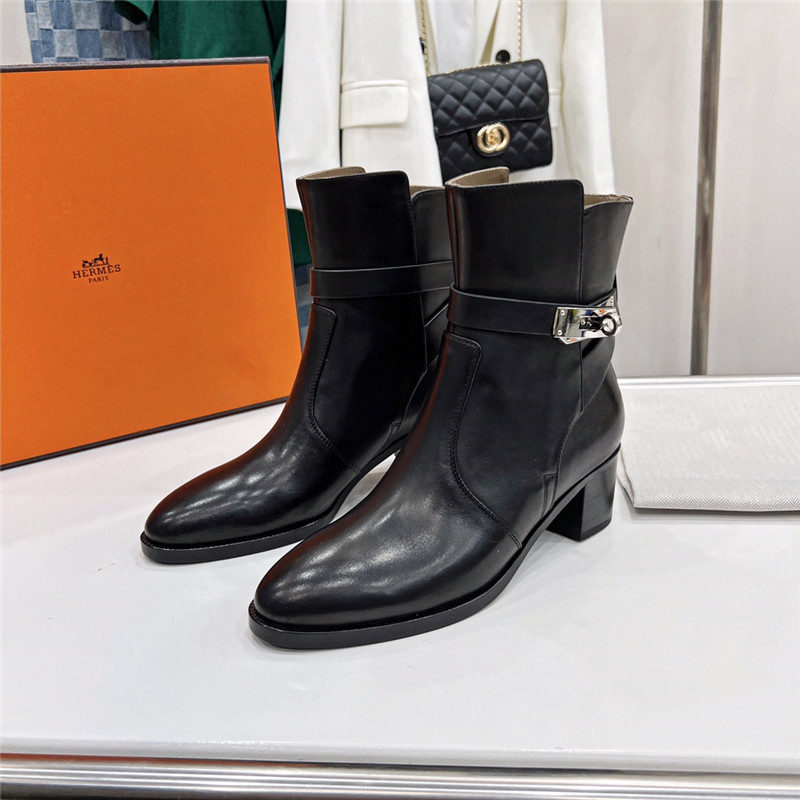 hermes frenchie 50 ankle boots