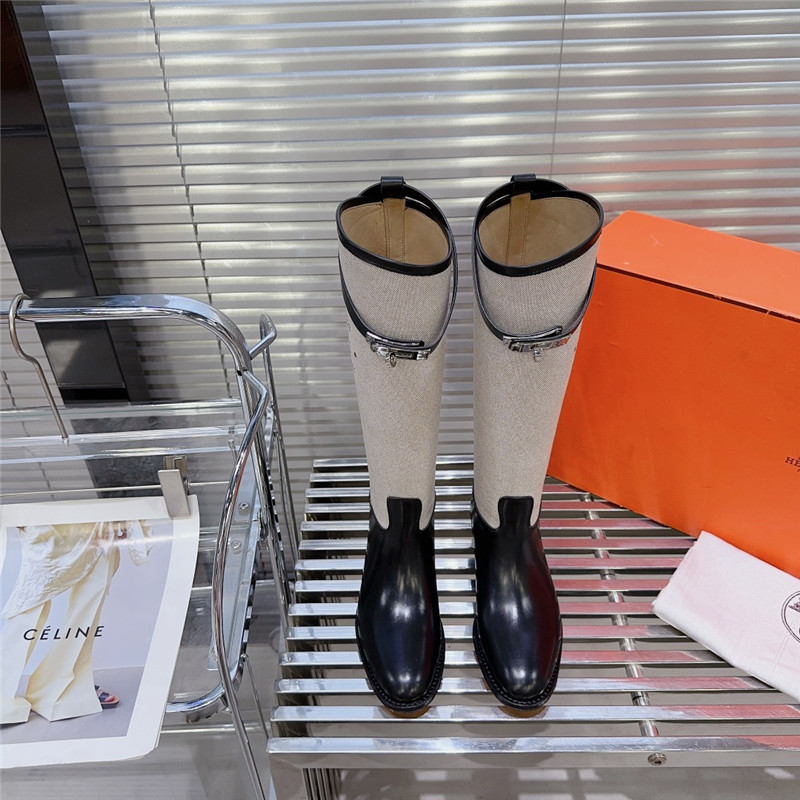 Hermès H lock perpetual classic boots
