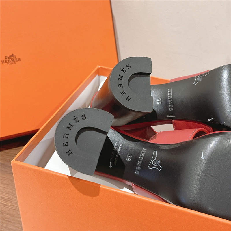 Hermes Sandals Dupe chunky heel sandals
