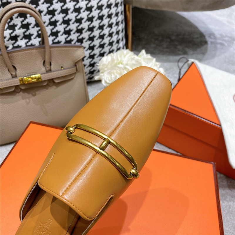 hermes muller flat slippers