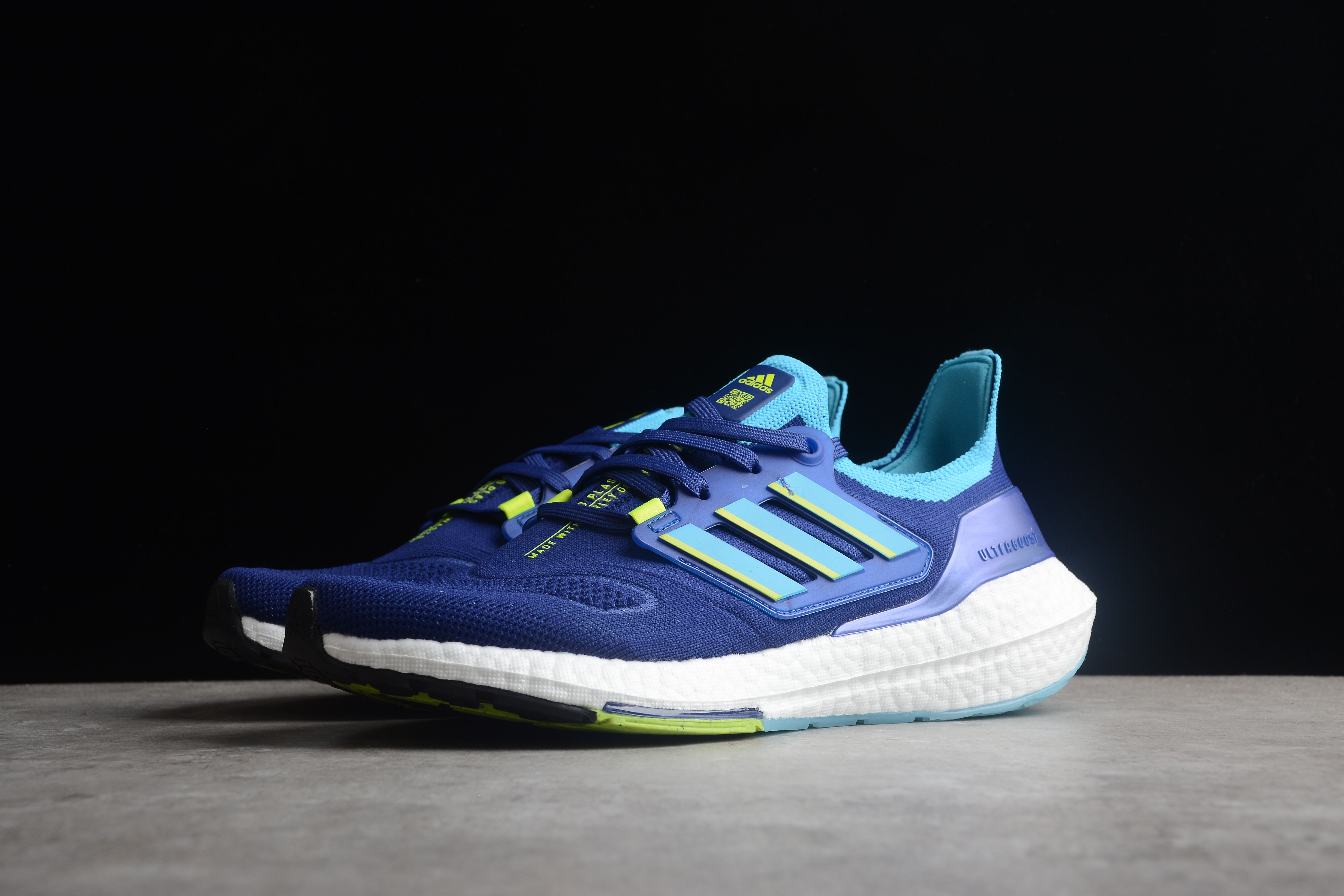 adidas Ultra Boost 22 Legacy Indigo Sky Solar Yellow GX9333