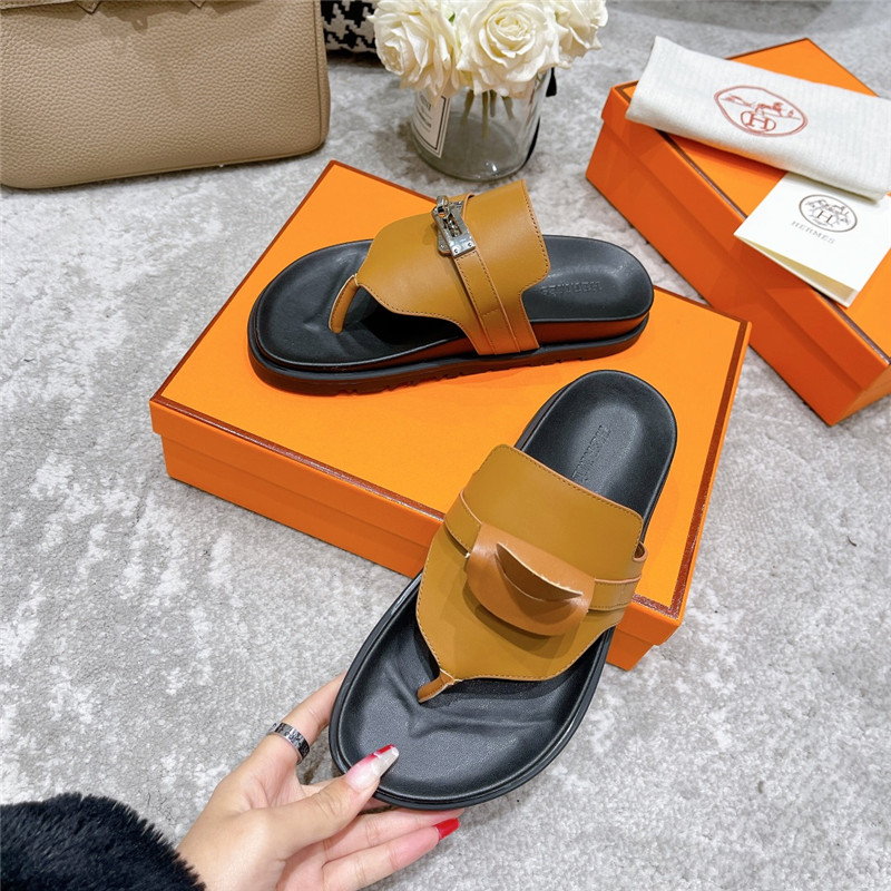hermes kelly buckle slippers