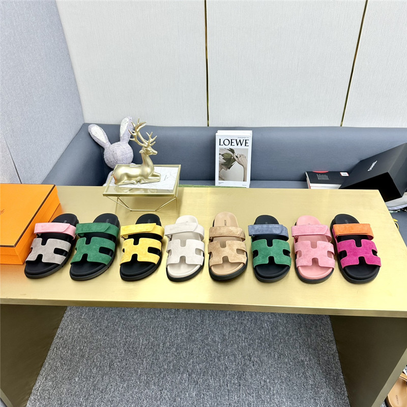 Hermès roll cake hair uncle slippers
