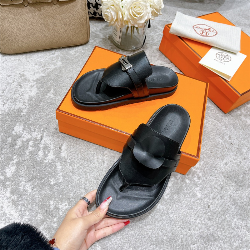 hermes kelly buckle slippers