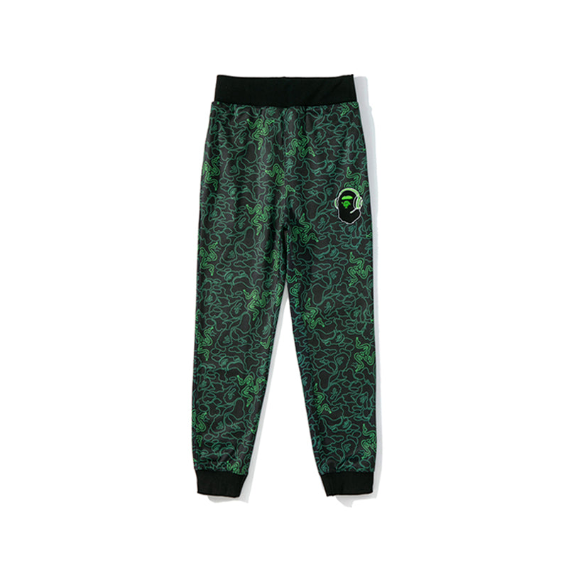 BAPE x RAZER Track Pants Sweatpants Green HDCP8790