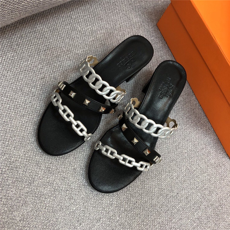 Hermes fake sandals replica sandals shoes