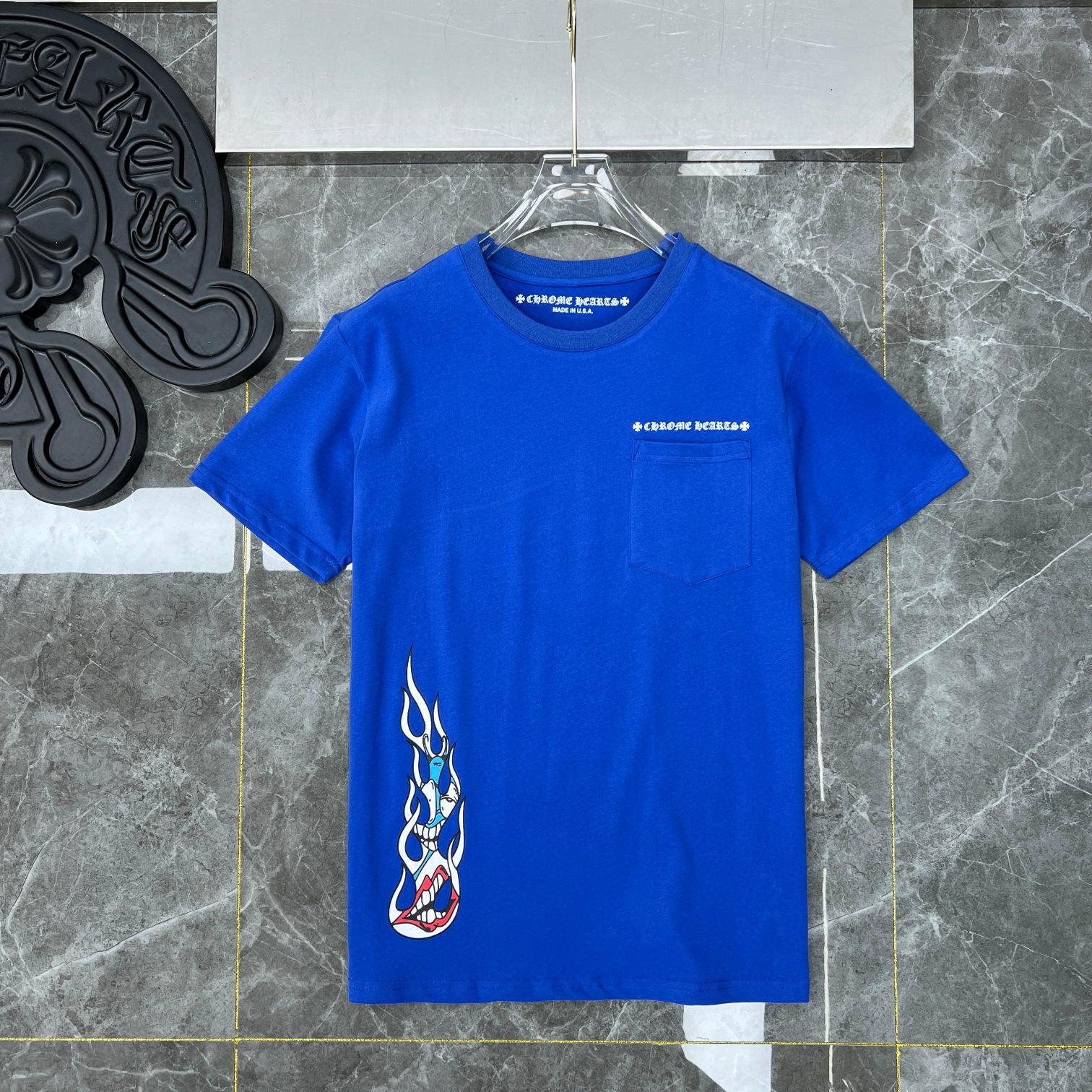Chrome Hearts Replica Matty Boy Space T-Shirt Blue