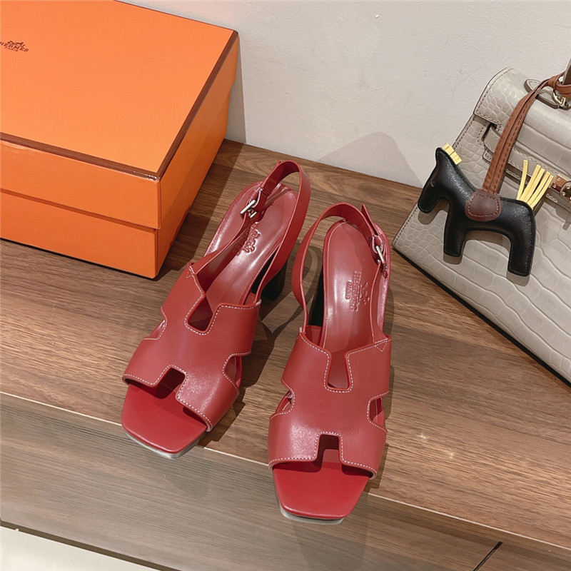 Hermes Sandals Dupe chunky heel sandals