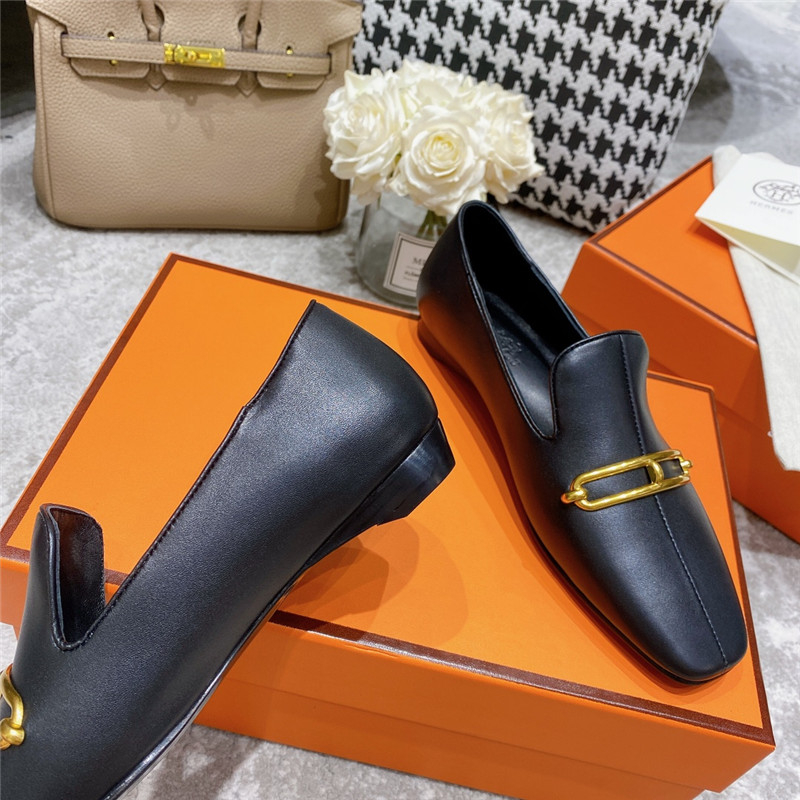 hermes muller flat shoes
