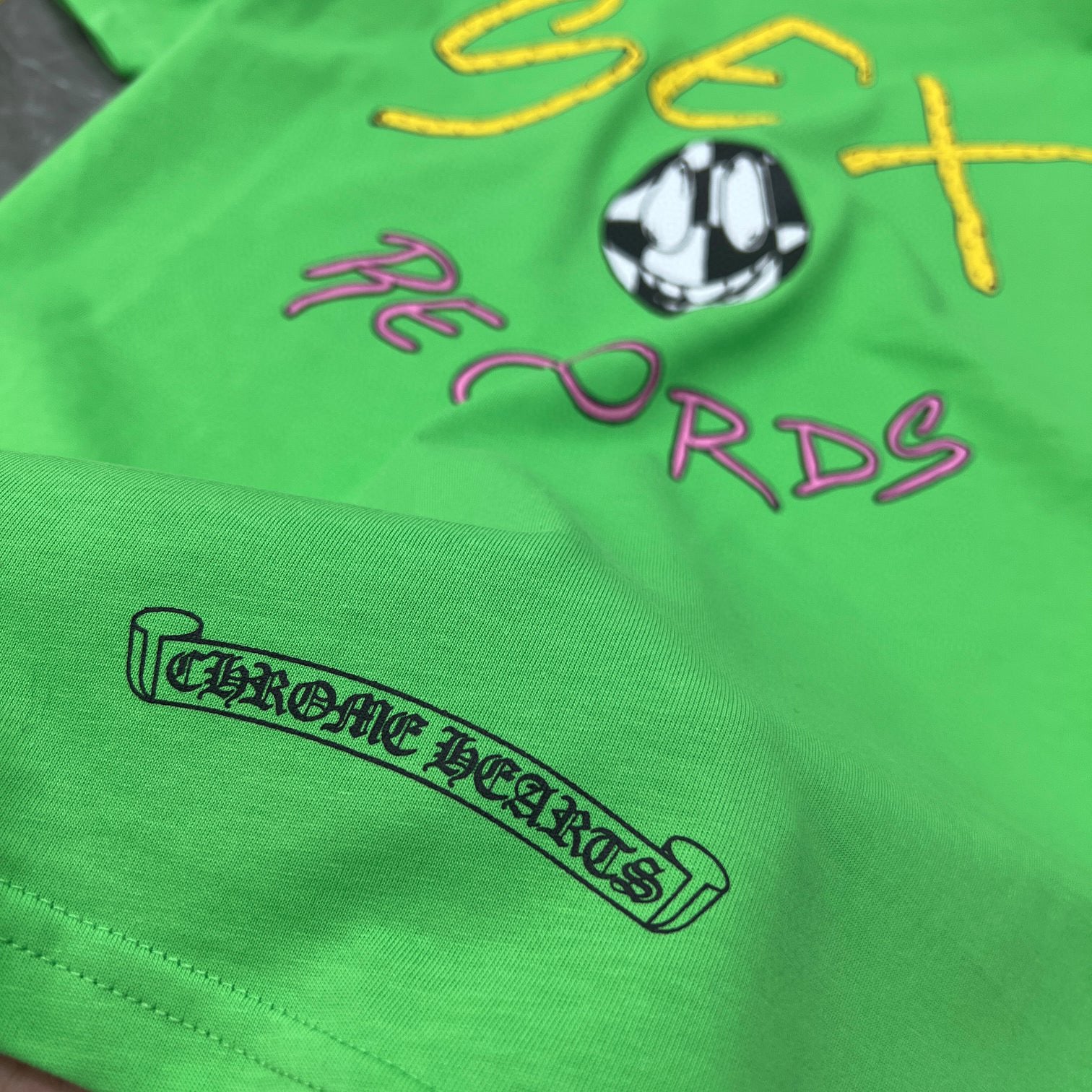 Chrome Hearts Replica Green Sex Records T-Shirt
