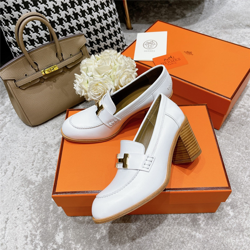hermes dauphine mid heel mules