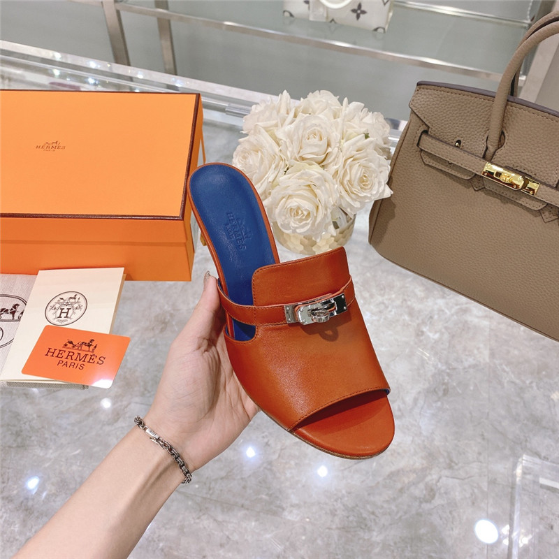 Hermes Sandals Dupe spring and summer new texture sandals