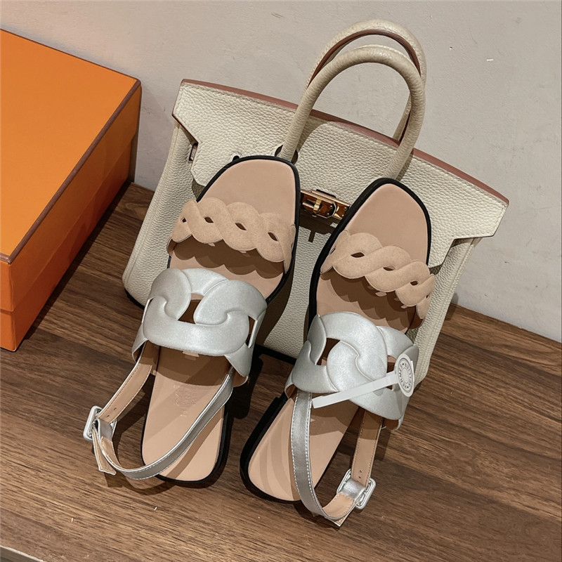 Hermès pig nose sandals