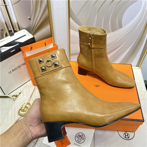 hermes stud ankle boots