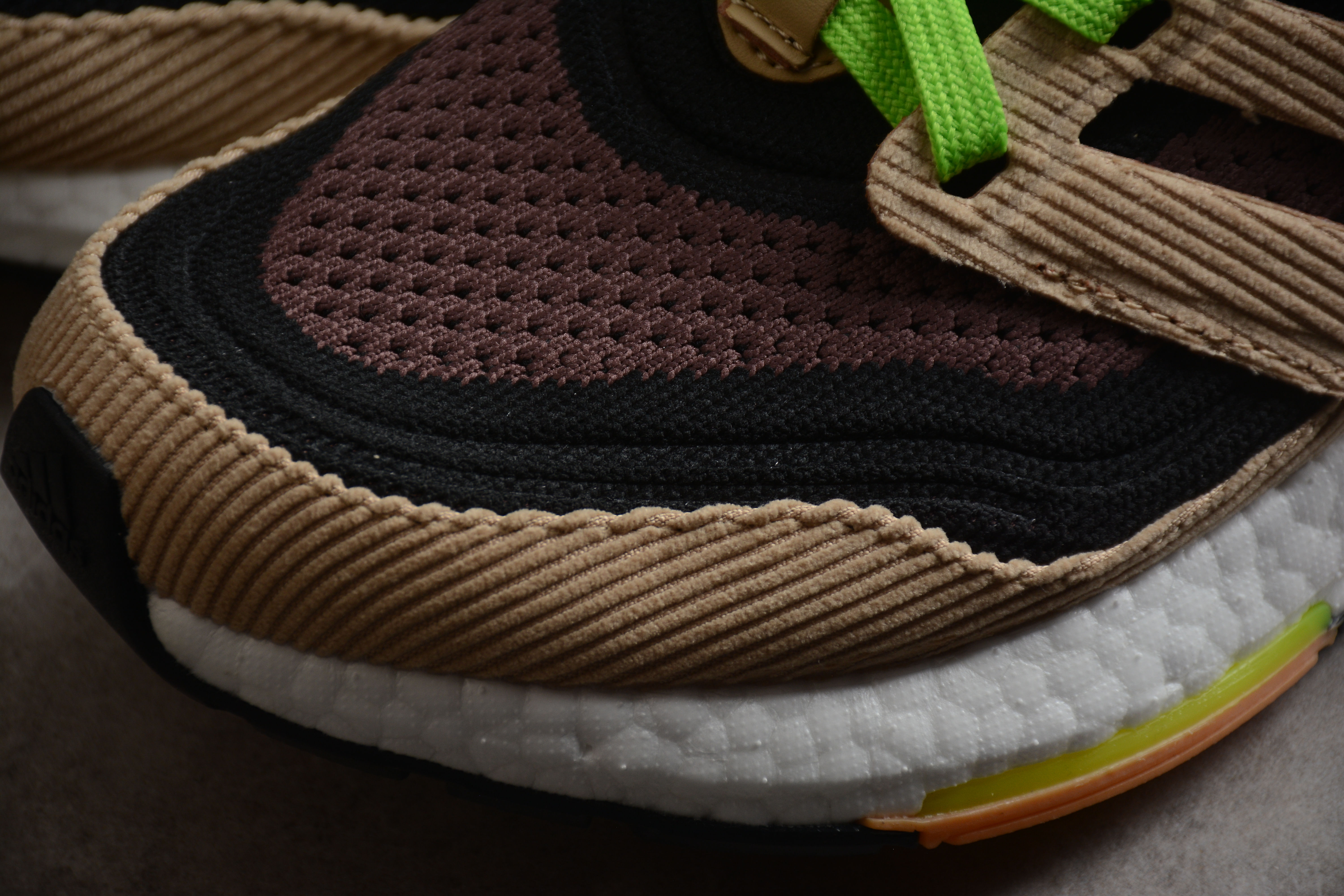 adidas Ultra Boost 21 Black Beige Tone Green GX5254