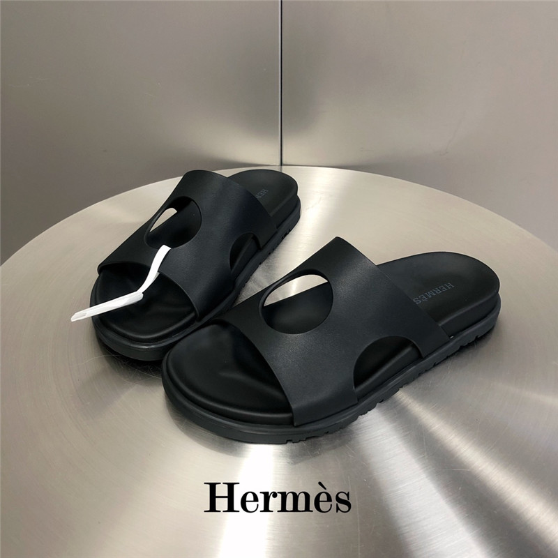 hermes edith hole slippers