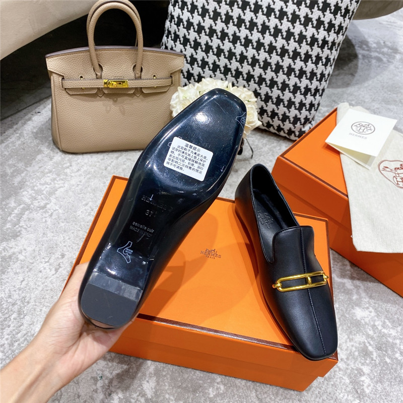 hermes muller flat shoes