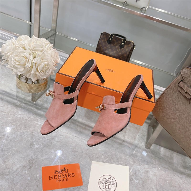 Hermes Sandals Dupe spring and summer new texture sandals