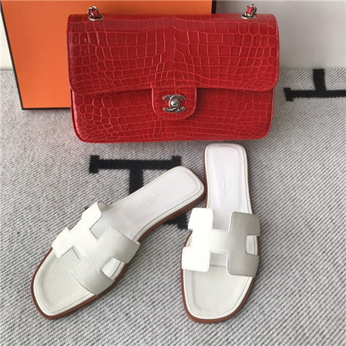 hermes flat slippers womens