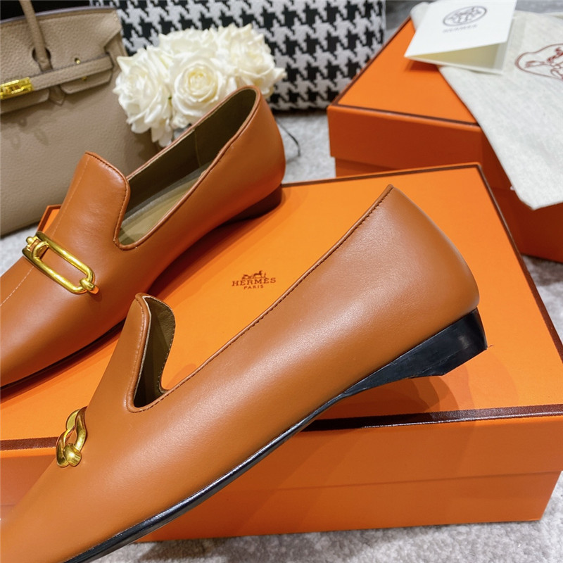 hermes muller flat shoes