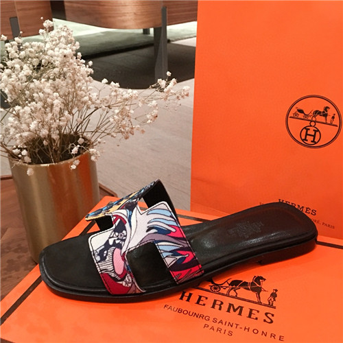 hermes flat slippers