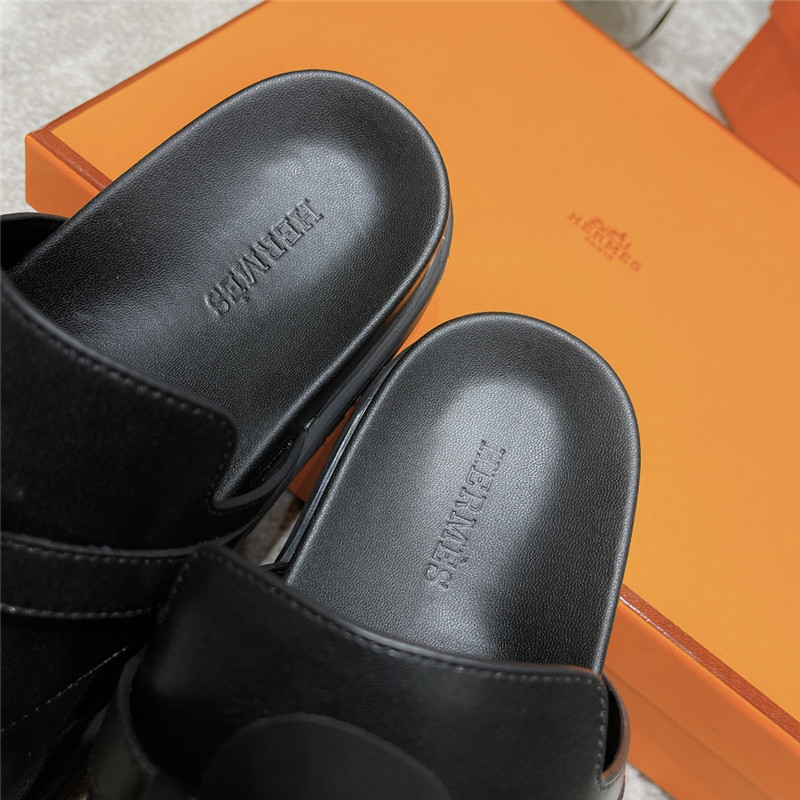 hermes kelly buckle slippers