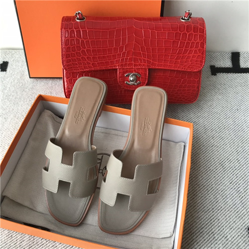 hermes flat slippers womens