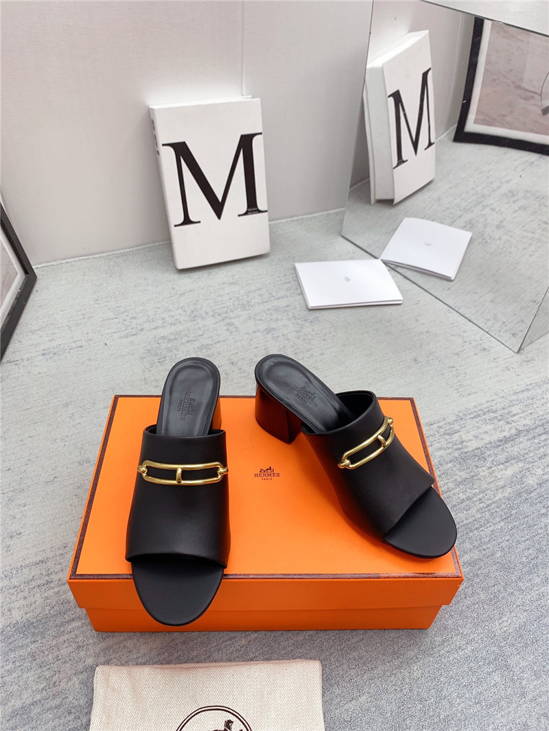 Hermes Sandals Dupe chunky heel sandals