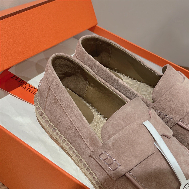 hermes classic flat loafers