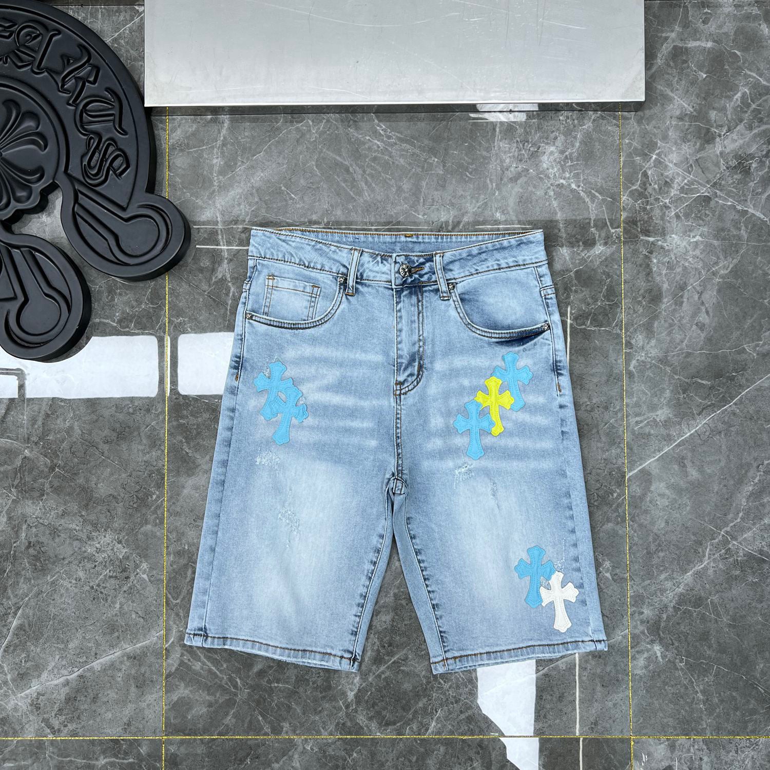 Chrome Hearts Denim Shorts