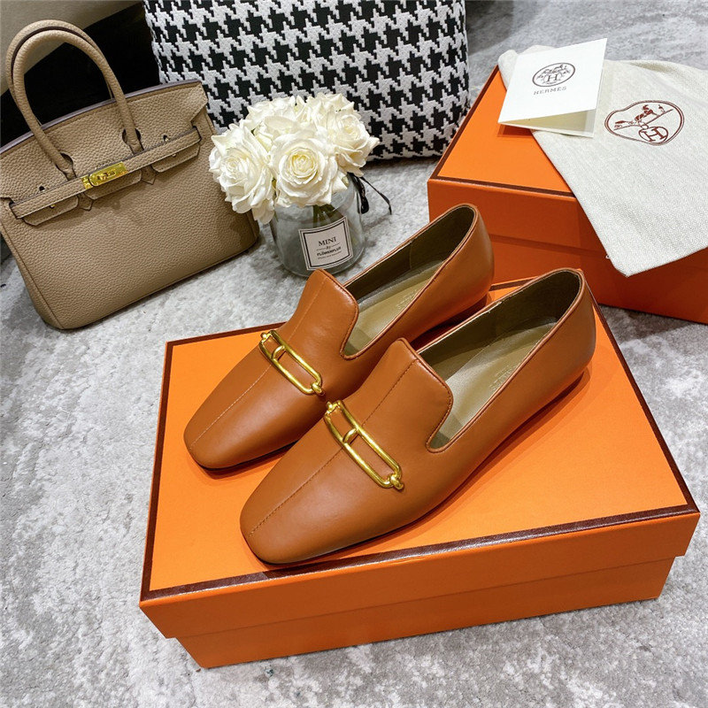 hermes muller flat shoes