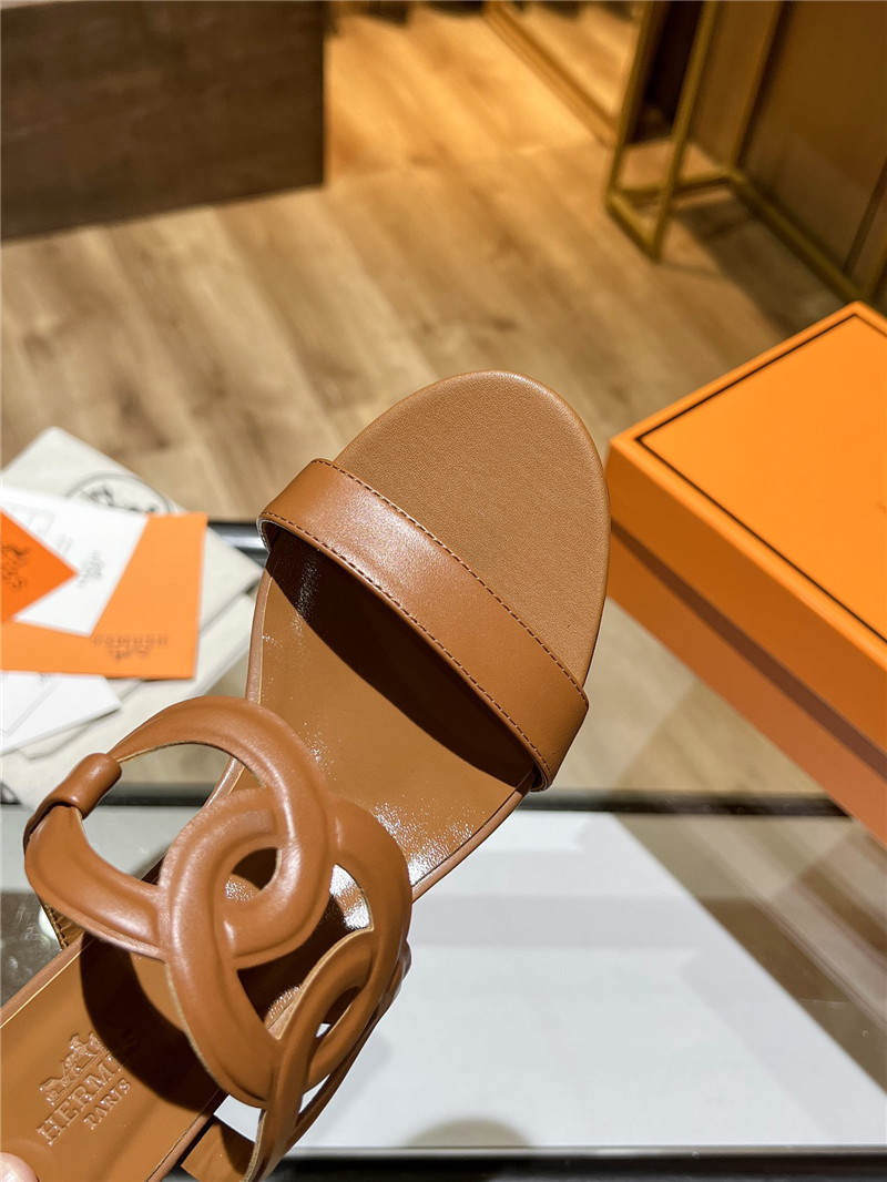 Hermes Sandals Dupe chunky heel sandals