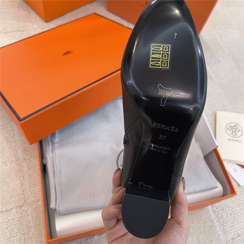 hermes kelly high heel ankle boots