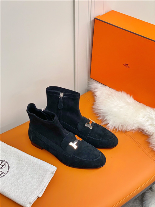 hermes H buckle boots replica shoes