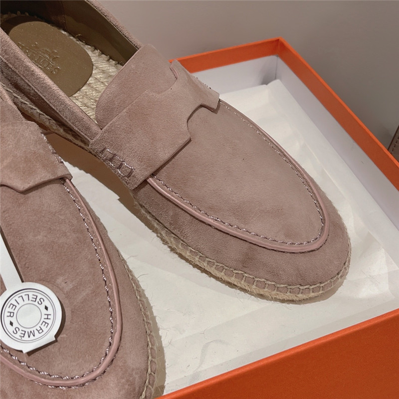 hermes classic flat loafers
