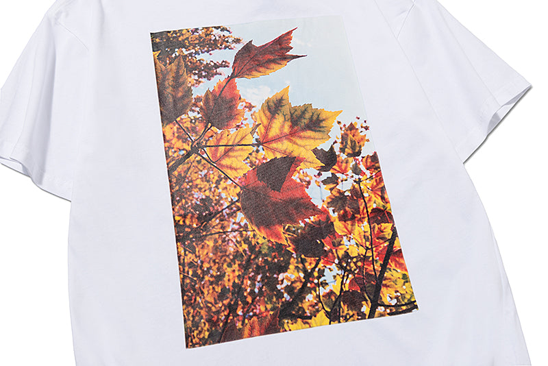 Fear of God Replica Essentials Sunset Maple Leaf Cotton T Shirt 930