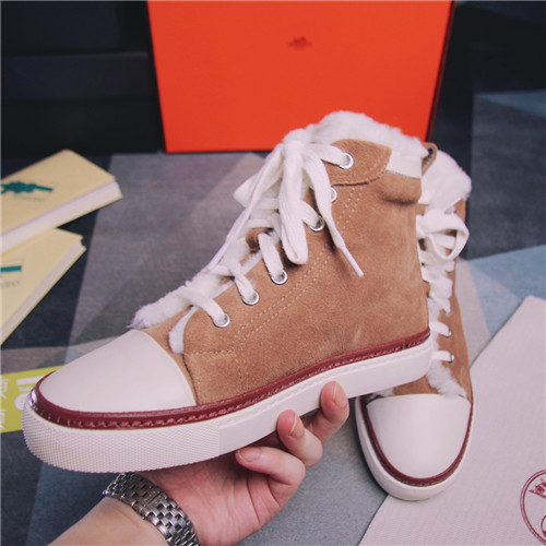 Hermes Birkin Replica wool high-top shoes