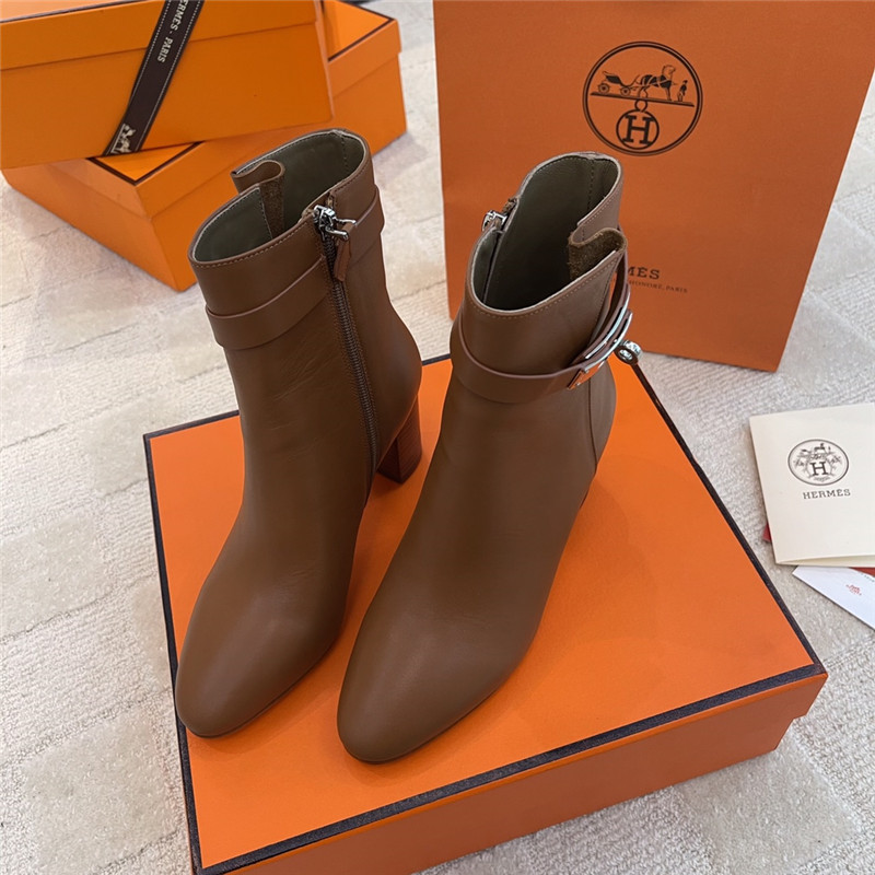 hermes kelly high heel ankle boots