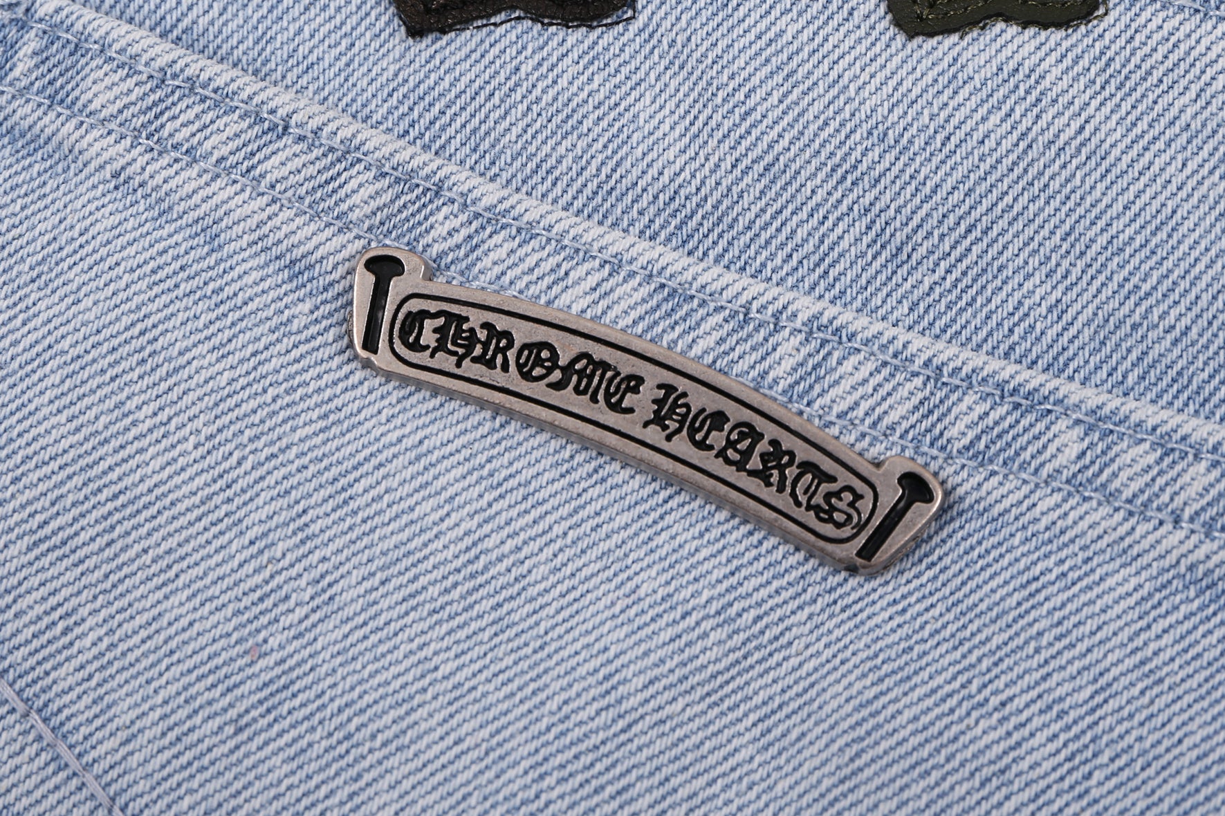 Chrome Hearts Replica Cross Flare Denim