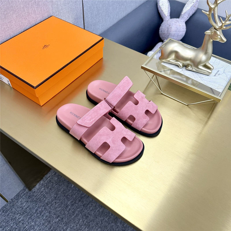 Hermès roll cake hair uncle slippers