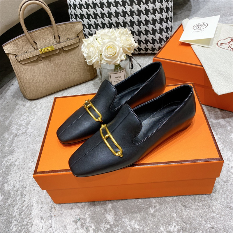 hermes muller flat shoes