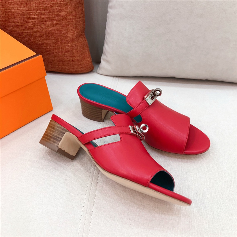 Hermes Sandals Dupe chunky heel sandals