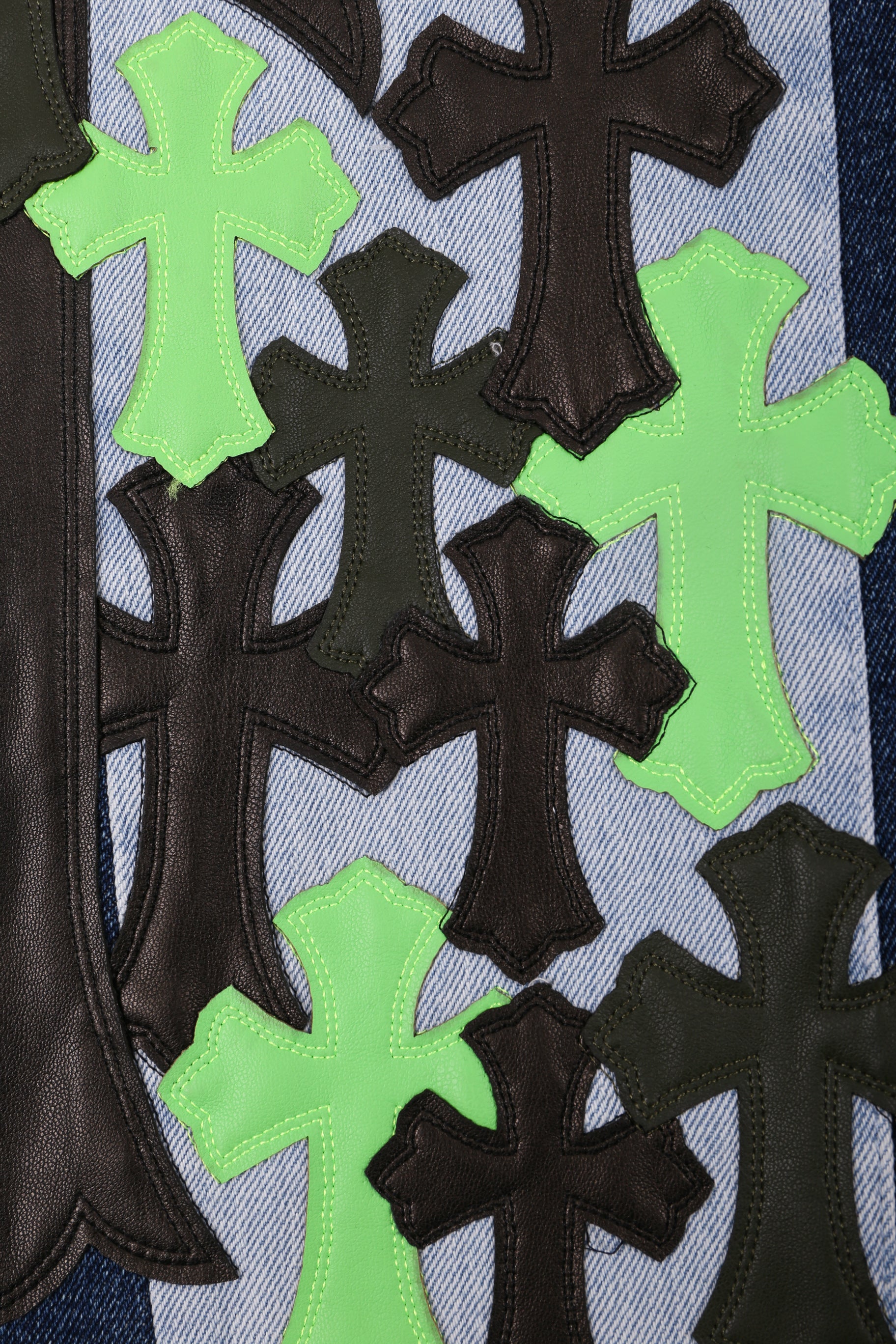 Chrome Hearts Replica Cross Flare Denim