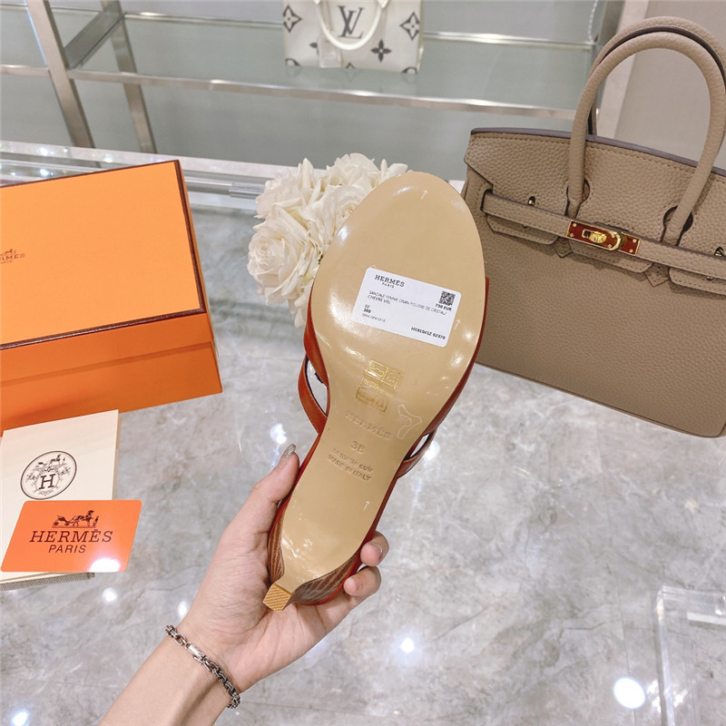 Hermes Sandals Dupe spring and summer new texture sandals