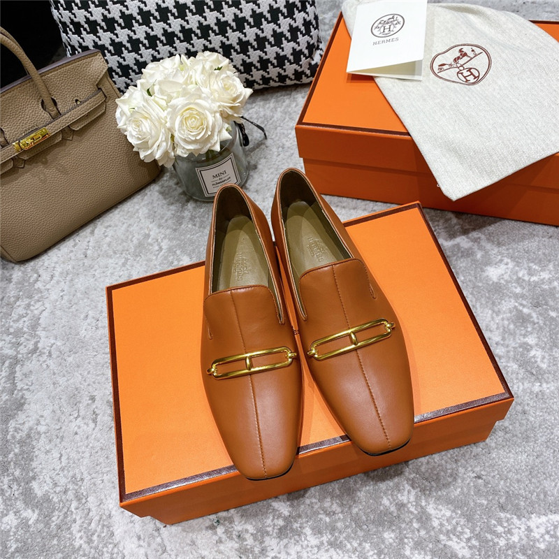 hermes muller flat shoes