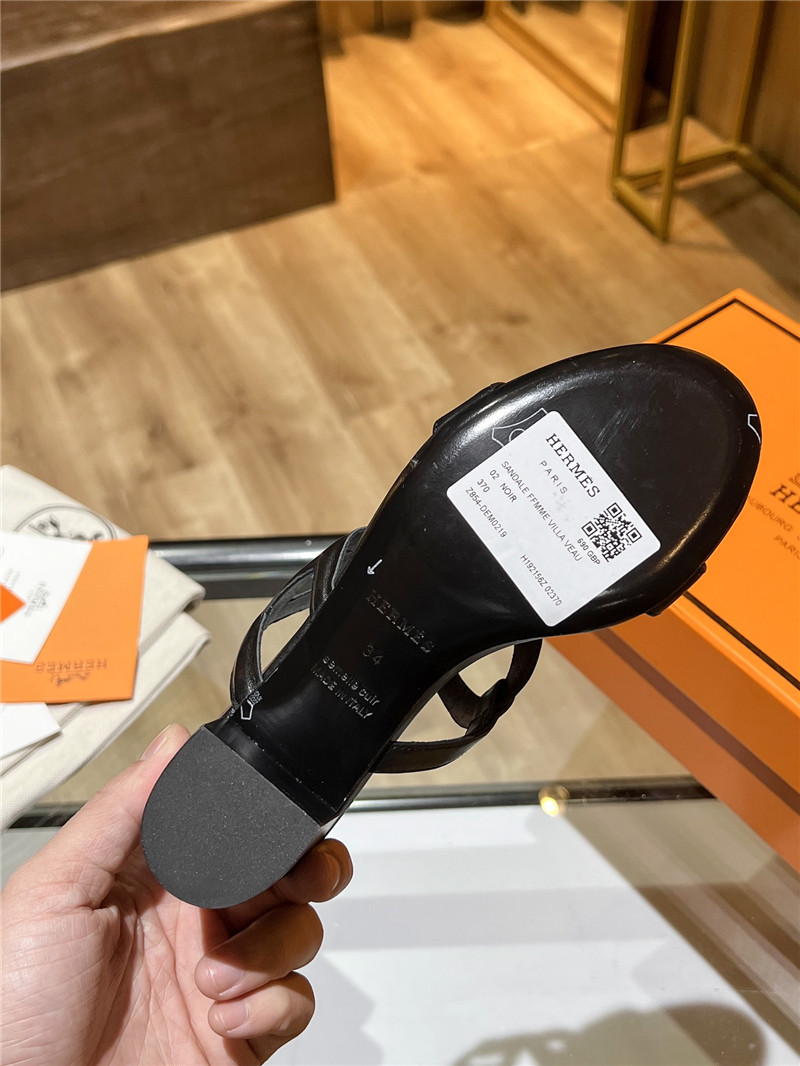 Hermes Sandals Dupe chunky heel sandals