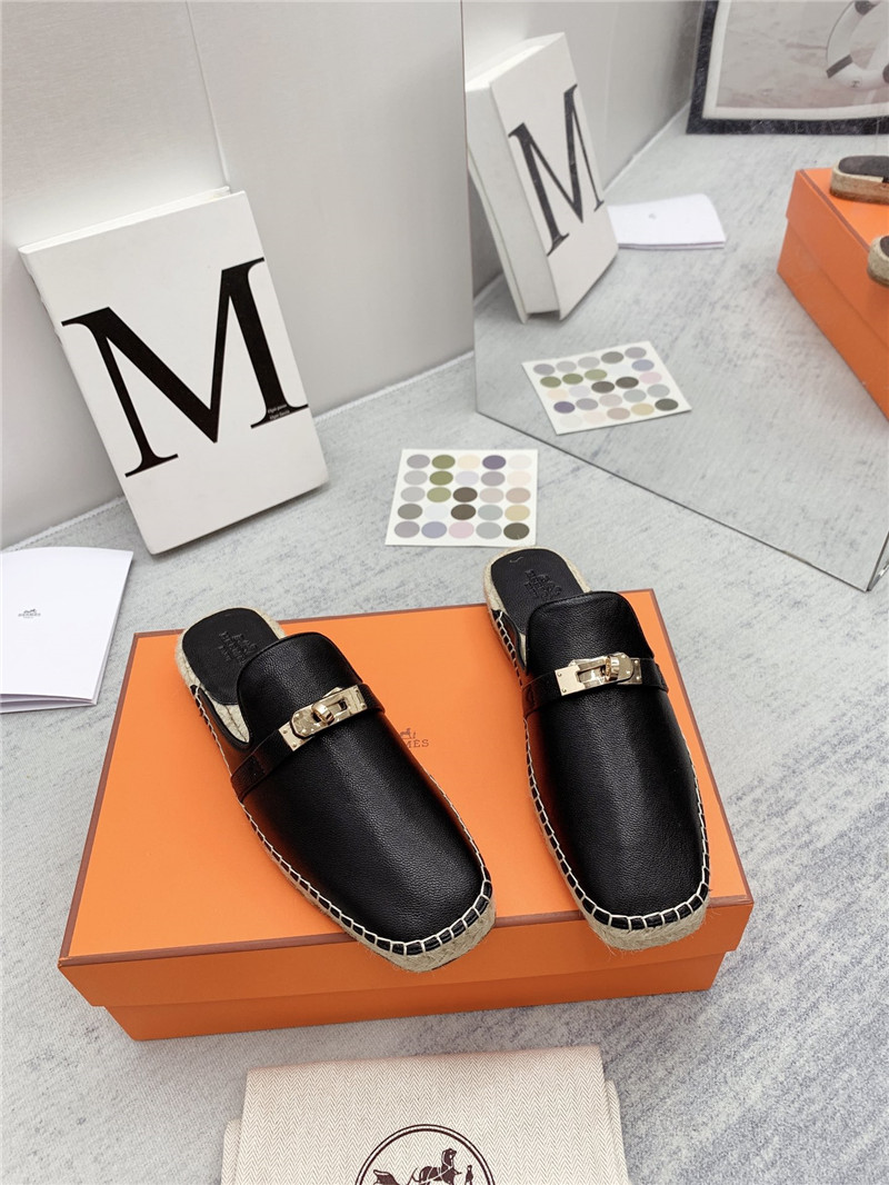 hermes loafer slippers